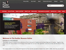 Tablet Screenshot of fusiliermuseum.com